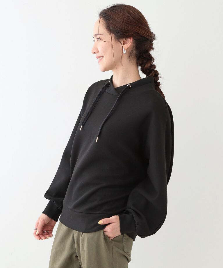SHOO･LA･RUE「【S-LL】なめらかタッチ もちさら抜け襟トップス」|Tシャツ・カットソー|