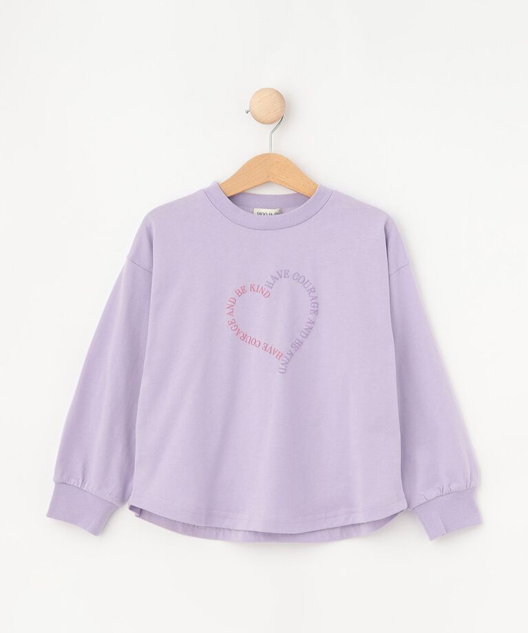 SHOO･LA･RUE「【100-150cm/洗える/姉妹リンク可】GIRLS プリントアソートロンT」|Tシャツ・カットソー|ラベンダー(080)