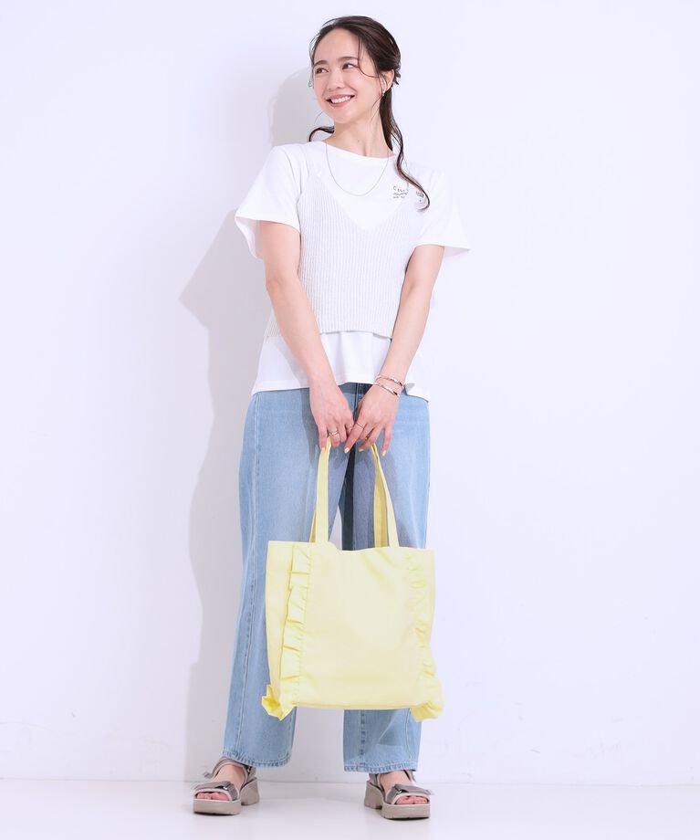 SHOO･LA･RUE「フリルトートバッグ」|トートバッグ|