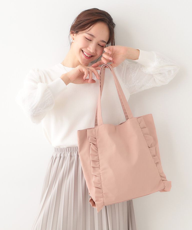 SHOO･LA･RUE「フリルトートバッグ」|トートバッグ|