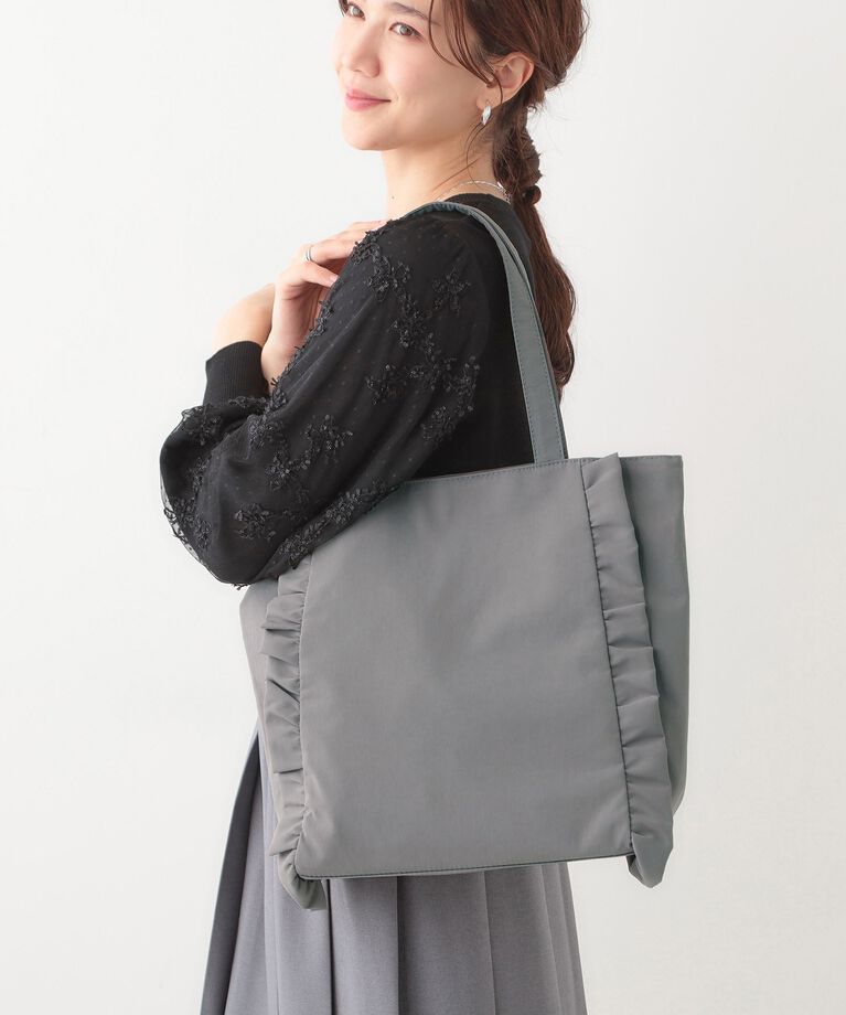 SHOO･LA･RUE「フリルトートバッグ」|トートバッグ|