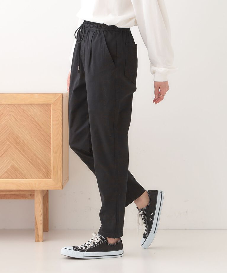 SHOO･LA･RUE「【洗える/SS-3L/美脚シルエット】綿ストレッチイージーテーパードパンツ」|その他|