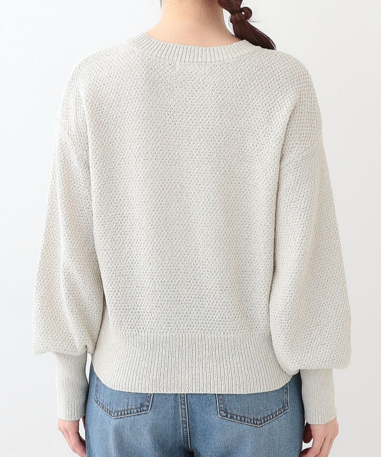 SHOO･LA･RUE「【S-LL】花柄刺繍ブークレニット」|ニット・セーター|