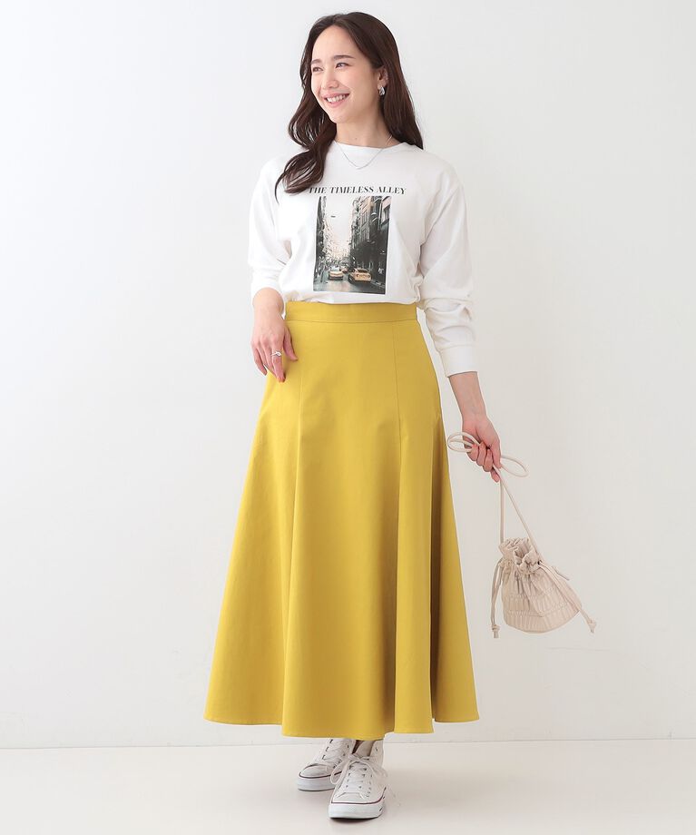 SHOO･LA･RUE「【洗える/S-LL】一枚でもレイヤードでも グラフィック長袖Tシャツ」|Tシャツ・カットソー|