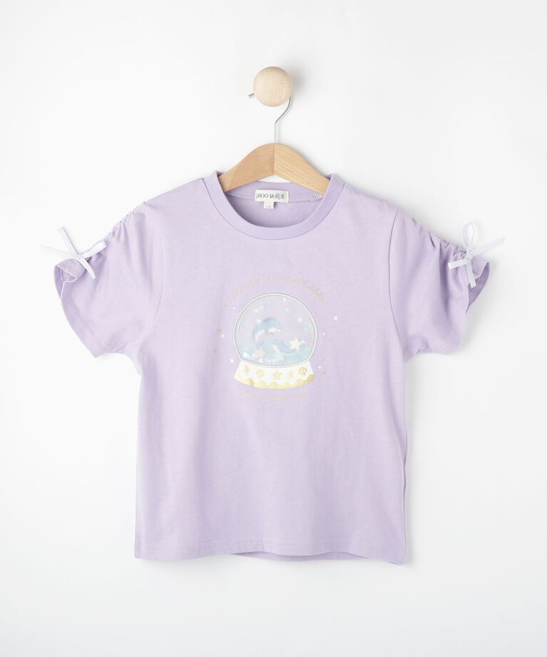 SHOO･LA･RUE「【100-150cm】スノードームオーガンジーTシャツ」|Tシャツ・カットソー|
