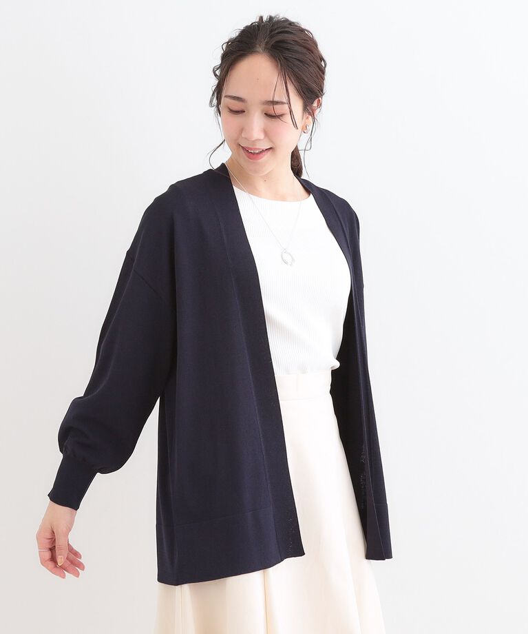 SHOO･LA･RUE「【洗える/接触冷感/UV】お尻が隠れるトッパーカーディガン」|カーディガン|