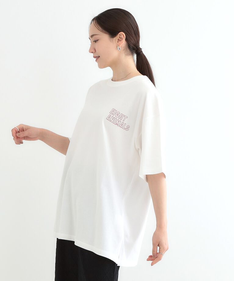SHOO･LA･RUE「【洗える/選べる3柄】BIGプリントゆるTシャツ」|Tシャツ・カットソー|