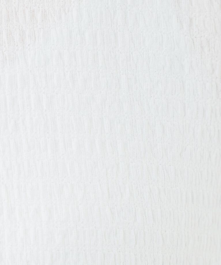 SHOO･LA･RUE「【洗える/S-LL】表面感が魅力 インせず決まる 裾タック5分袖トップス」|Tシャツ・カットソー|