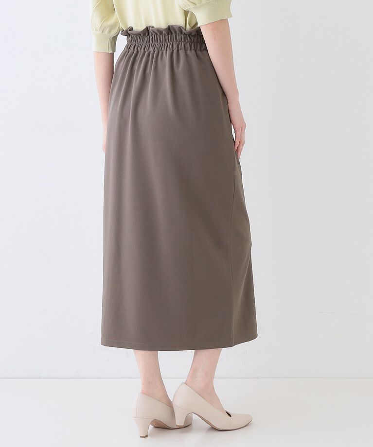 SHOO･LA･RUE「【洗える】洗濯後しわになりにくい カットジョーゼット ナロースカート」|スカート|
