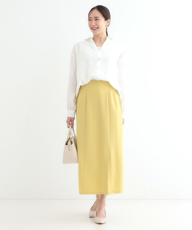 SHOO･LA･RUE「【S-LL】後ろ姿も抜かりなく バックレースアップシャツ」|シャツ・ブラウス|