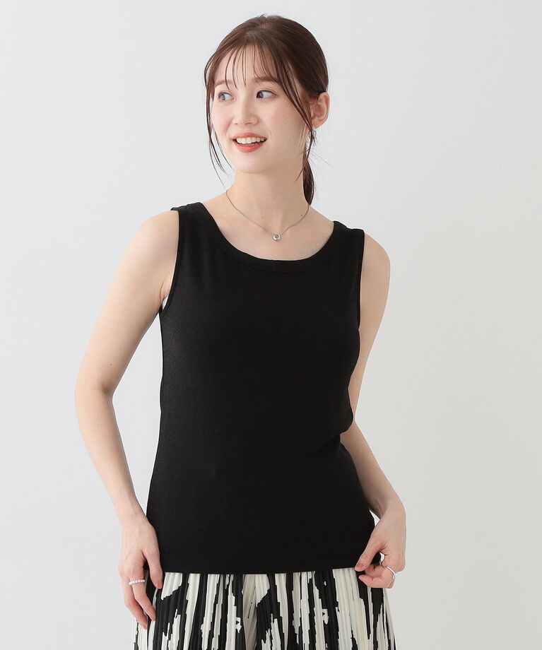 SHOO･LA･RUE「【S-LL】大人ヘルシーなスタイルに ラメタンクトップ」|キャミソール|