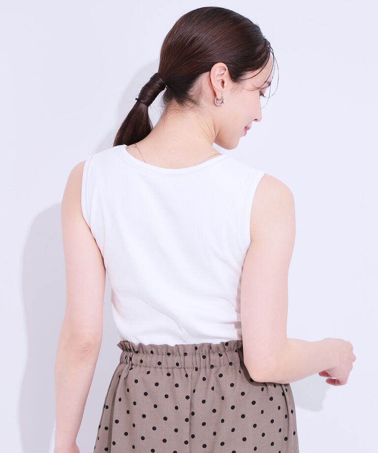 SHOO･LA･RUE「カップ付きテレコタンクトップ」|キャミソール|