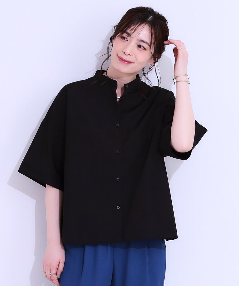 SHOO･LA･RUE「エシカルブロードショートシャツ」|シャツ・ブラウス|