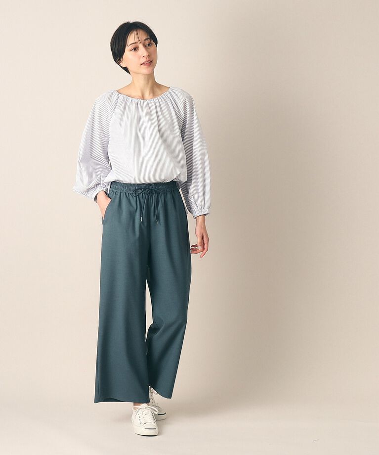 Dessin「【ウエストゴム・洗える】ドロストリラックスパンツ（XS～L）」|その他|