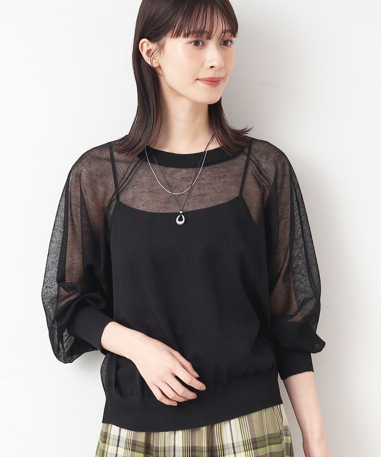 Dessin「【洗える】シースルーニット（XS～L）」|ニット・セーター|