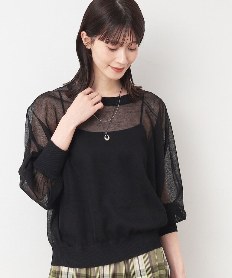 Dessin「【洗える】シースルーニット（XS～L）」|ニット・セーター|