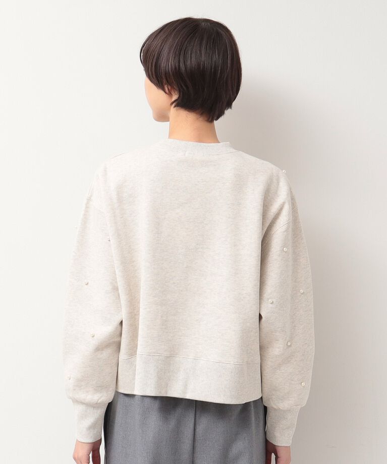 Dessin「【洗える】パール調付きスウェット（S～L）」|Tシャツ・カットソー|