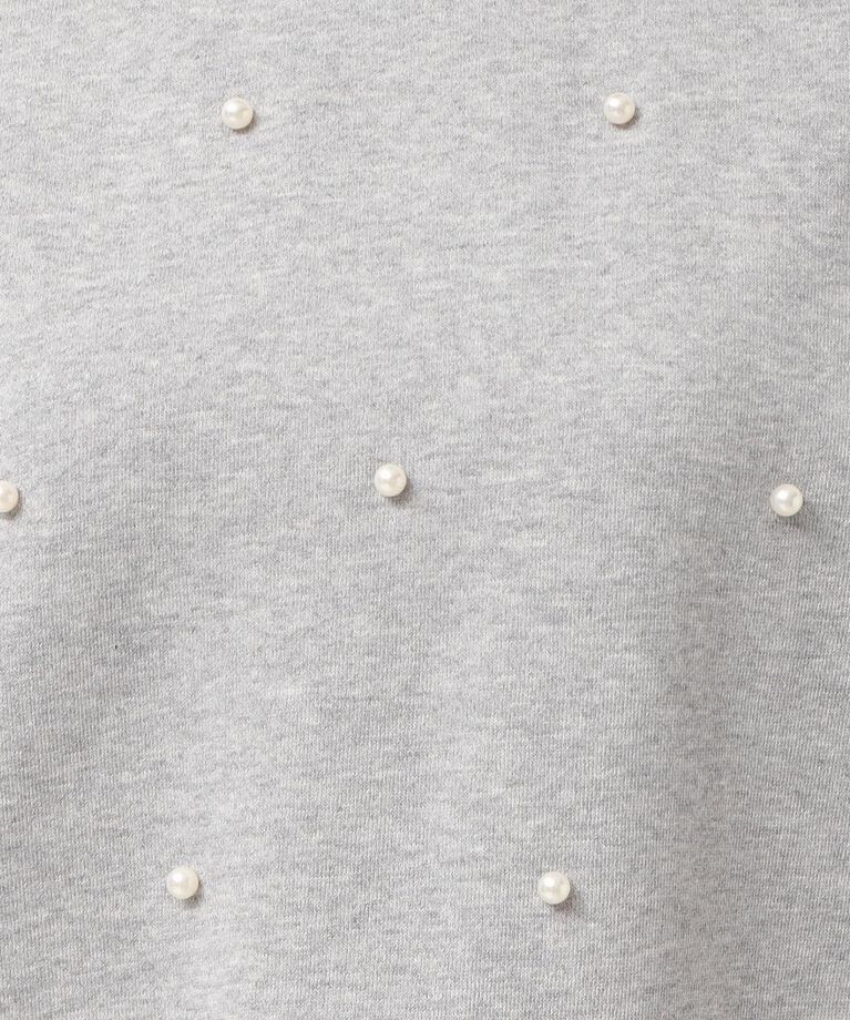Dessin「【洗える】パール調付きスウェット（S～L）」|Tシャツ・カットソー|