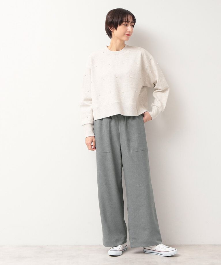 Dessin「【ウエストゴム・裏付き・洗える】アウトポケット付きパンツ（XS～L）」|その他|