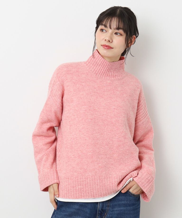 Dessin「【洗える】フェアリーハイネックニット（XS～L）」|ニット・セーター|