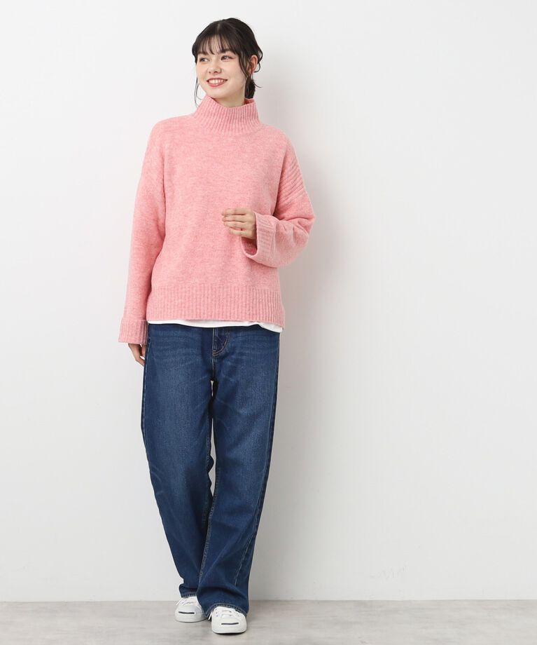 Dessin「【洗える】フェアリーハイネックニット（XS～L）」|ニット・セーター|