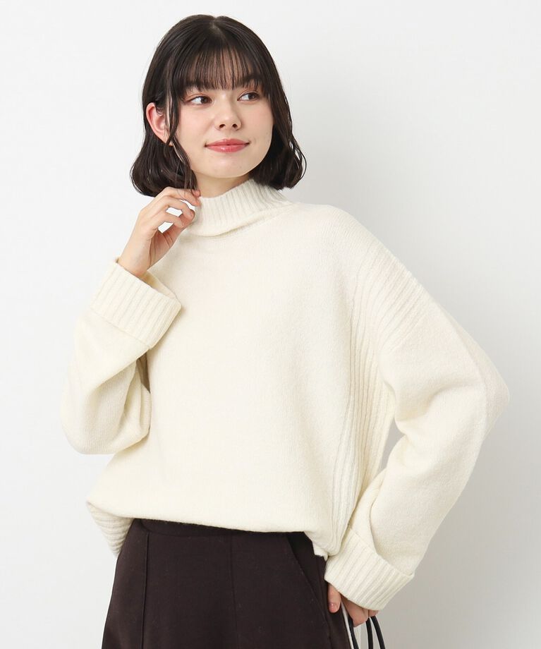Dessin「【洗える】フェアリーハイネックニット（XS～L）」|ニット・セーター|