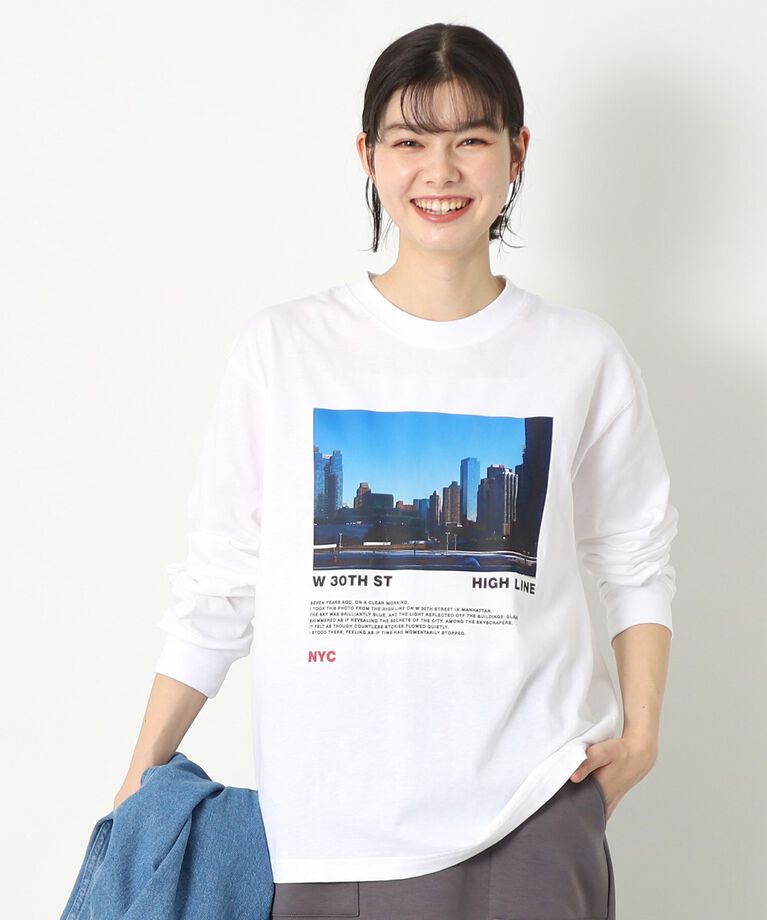 Dessin「【ユニセックス・洗える】フォトプリントロングスリーブTシャツ」|Tシャツ・カットソー|