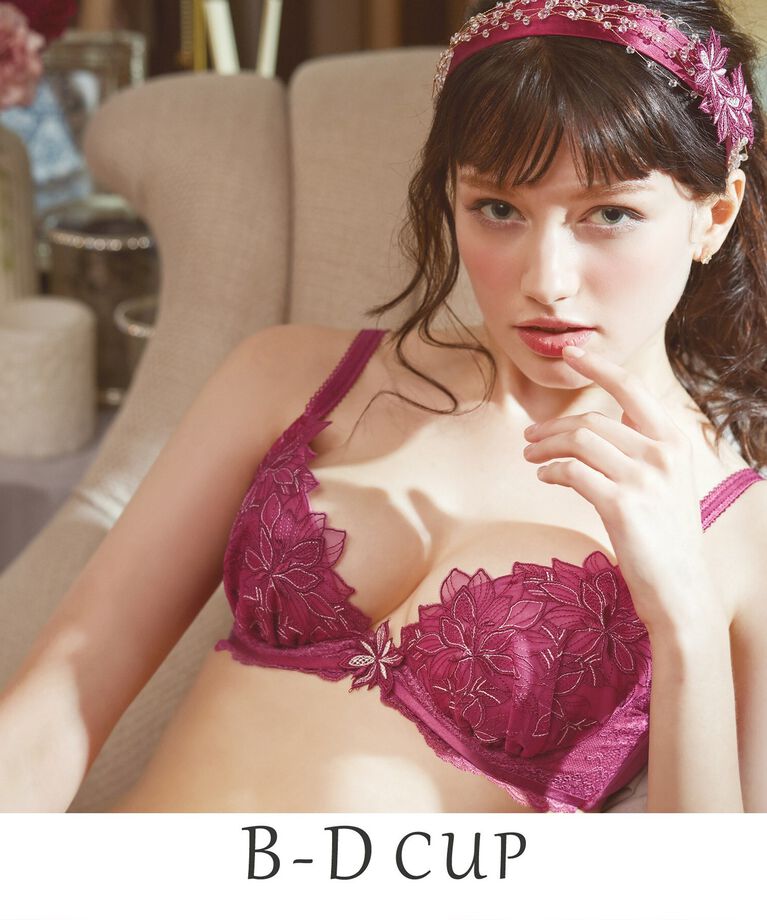 Risa Magli「リヴィア ブラジャー」|インナー|ボルドー(061)