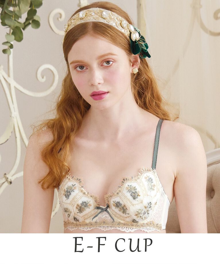 Risa Magli「シーラ ブラジャー（E-F）＜スウィートリッチ＞」|インナー|アイボリー(004)