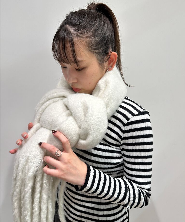 Ober Tashe「厚手起毛無地ストール【防寒／マフラー／厚手／無地】」|ストール|