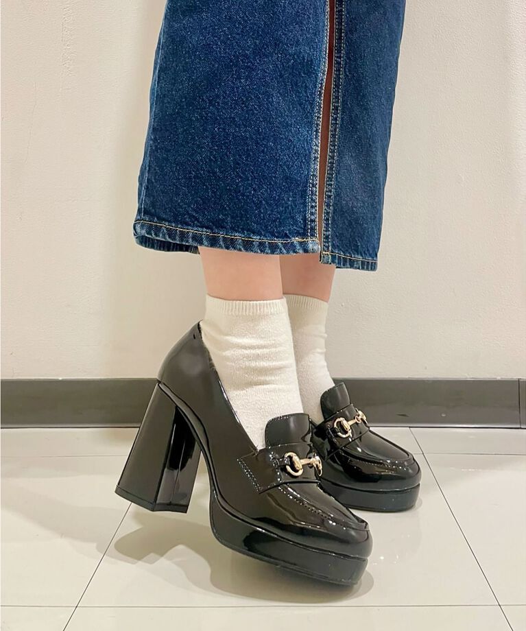 ESPERANZA「厚底ヒールアップローファー 24SS」|パンプス|