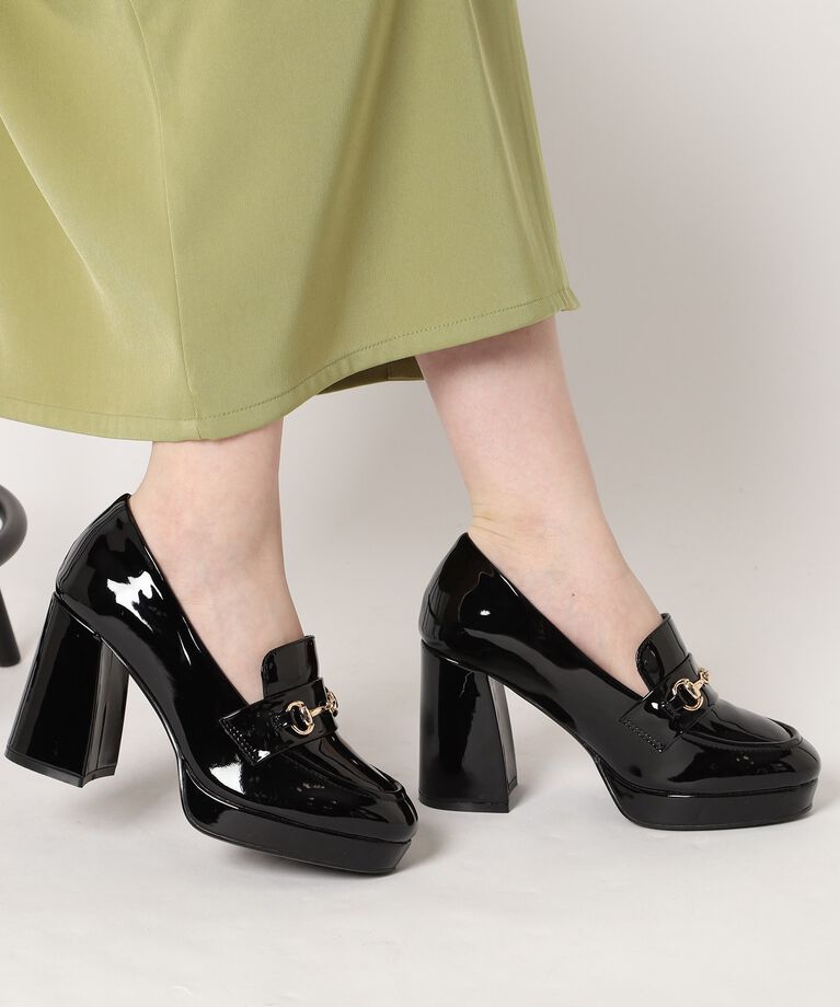 ESPERANZA「厚底ヒールアップローファー 24SS」|パンプス|