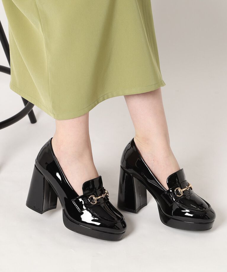 ESPERANZA「厚底ヒールアップローファー 24SS」|パンプス|