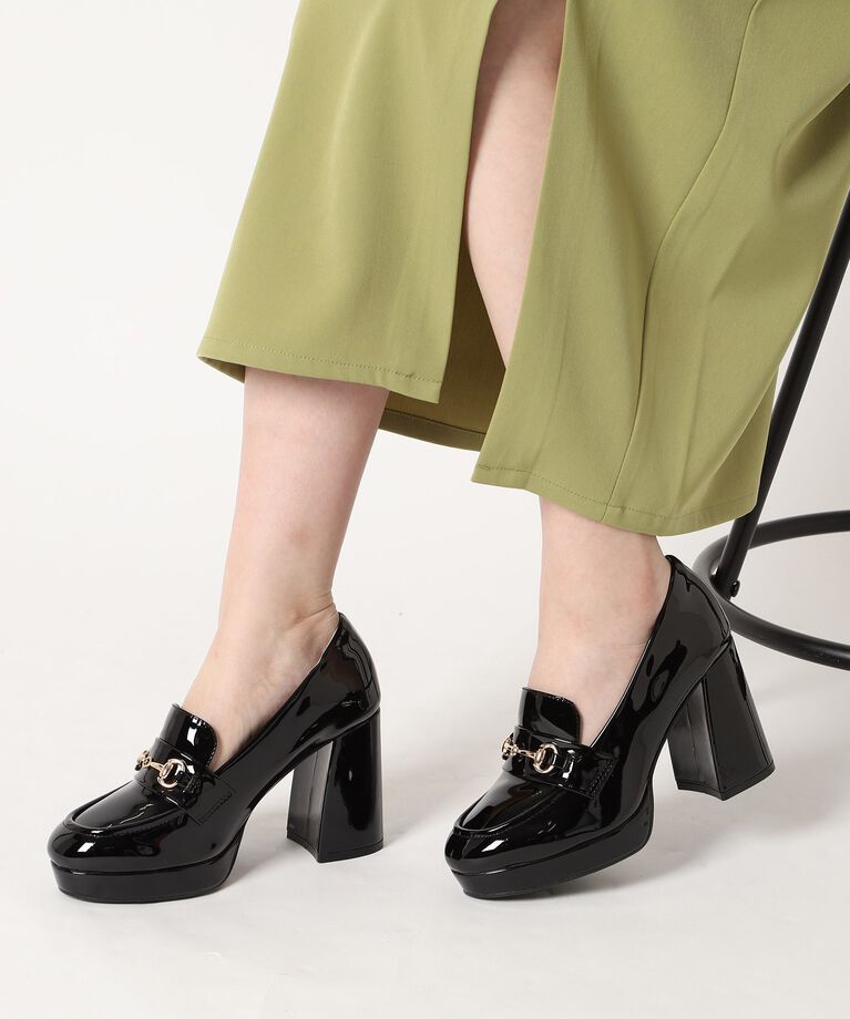 ESPERANZA「厚底ヒールアップローファー 24SS」|パンプス|