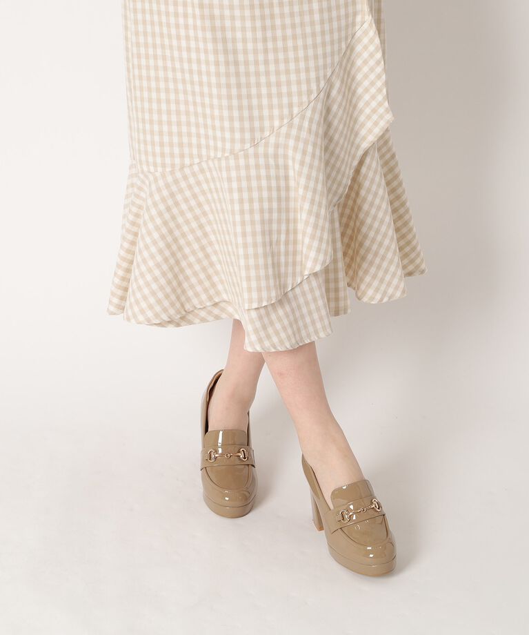 ESPERANZA「厚底ヒールアップローファー 24SS」|パンプス|