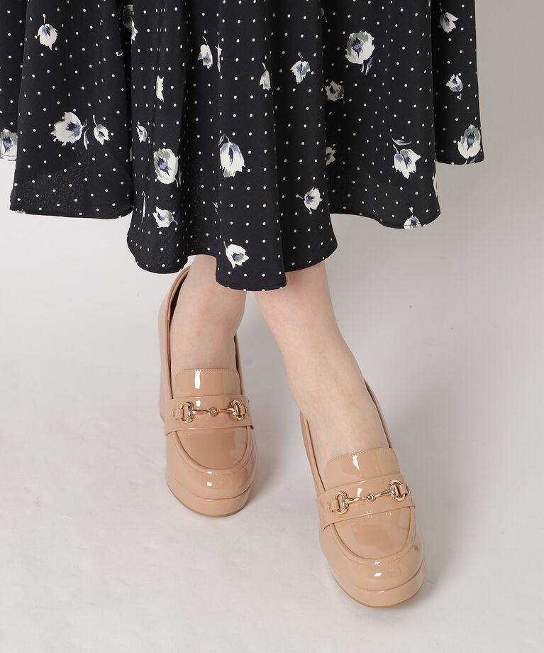ESPERANZA「厚底ヒールアップローファー 24SS」|パンプス|