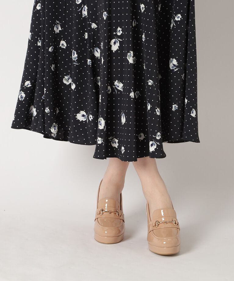 ESPERANZA「厚底ヒールアップローファー 24SS」|パンプス|