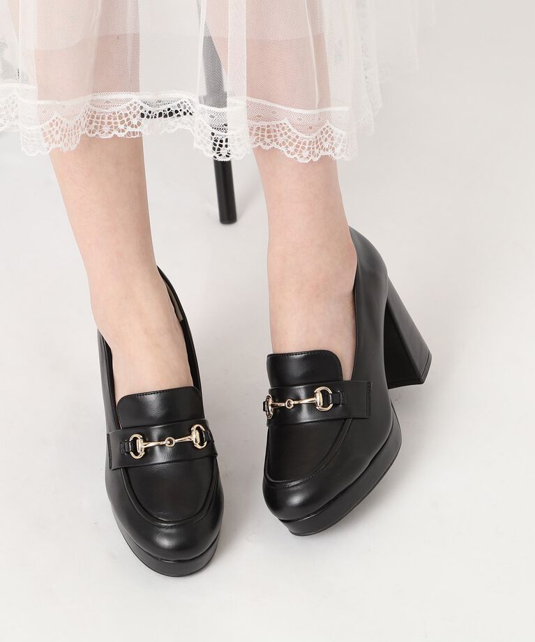 ESPERANZA「厚底ヒールアップローファー 24SS」|パンプス|