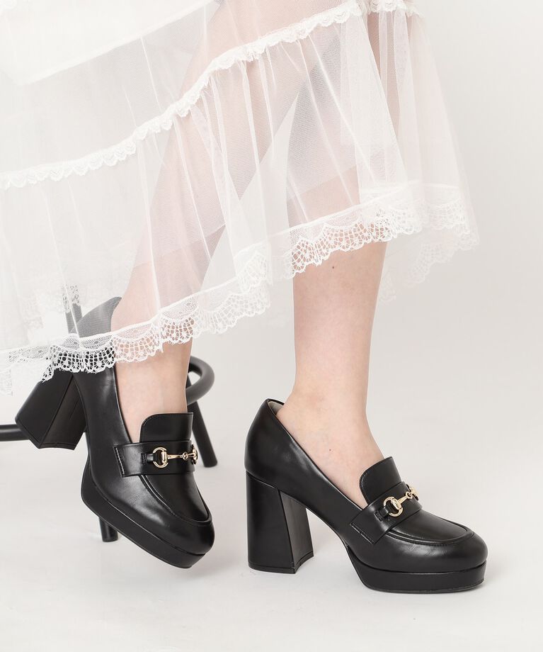 ESPERANZA「厚底ヒールアップローファー 24SS」|パンプス|
