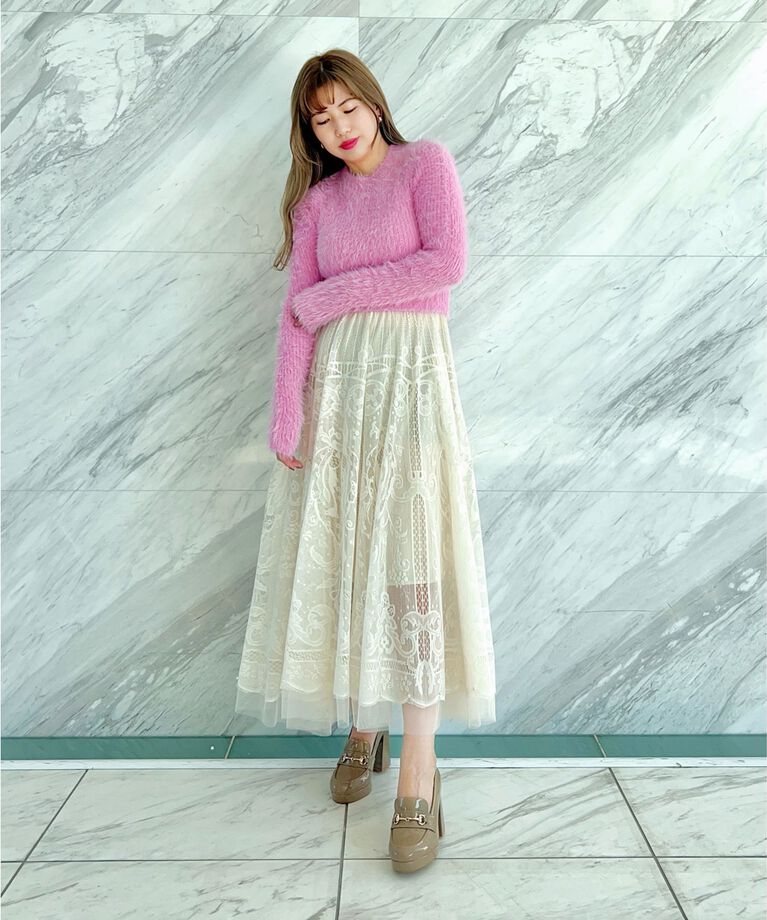 ESPERANZA「厚底ヒールアップローファー 24SS」|パンプス|