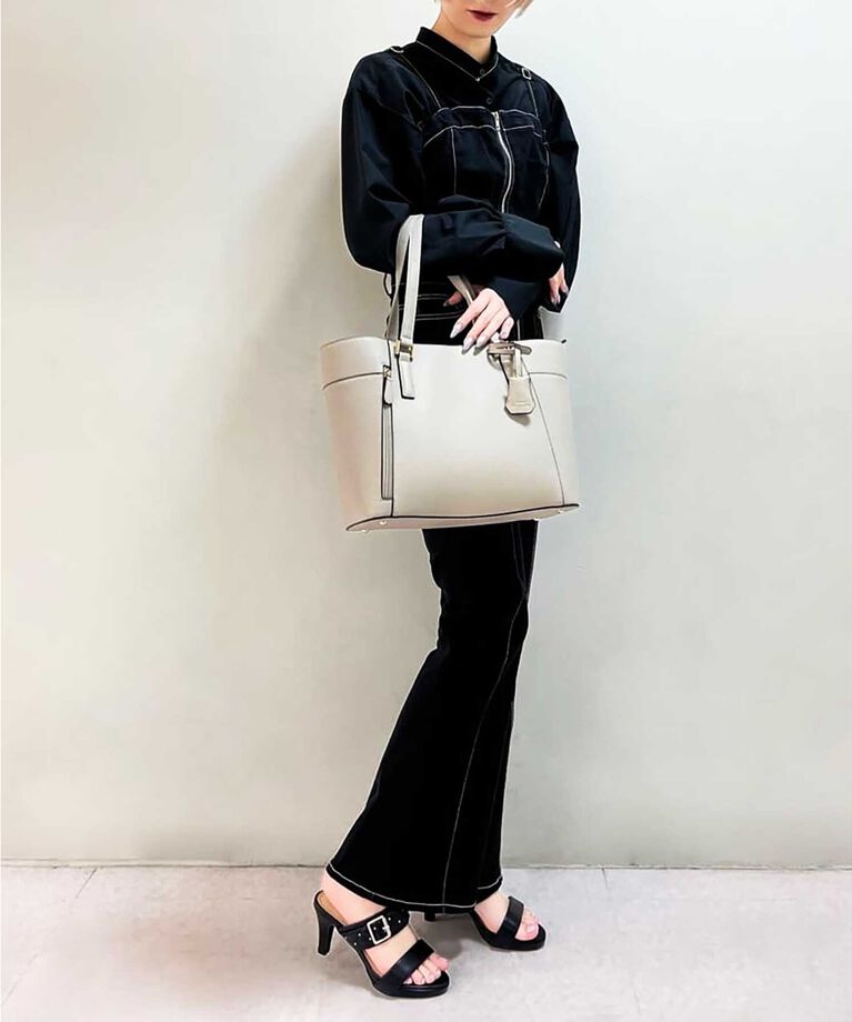 ESPERANZA「ビジューバックルダブルベルトサンダル 24SS」|サンダル|