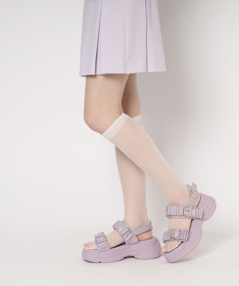 csT&P「厚底クシュクシュベルトスポサン」|サンダル|