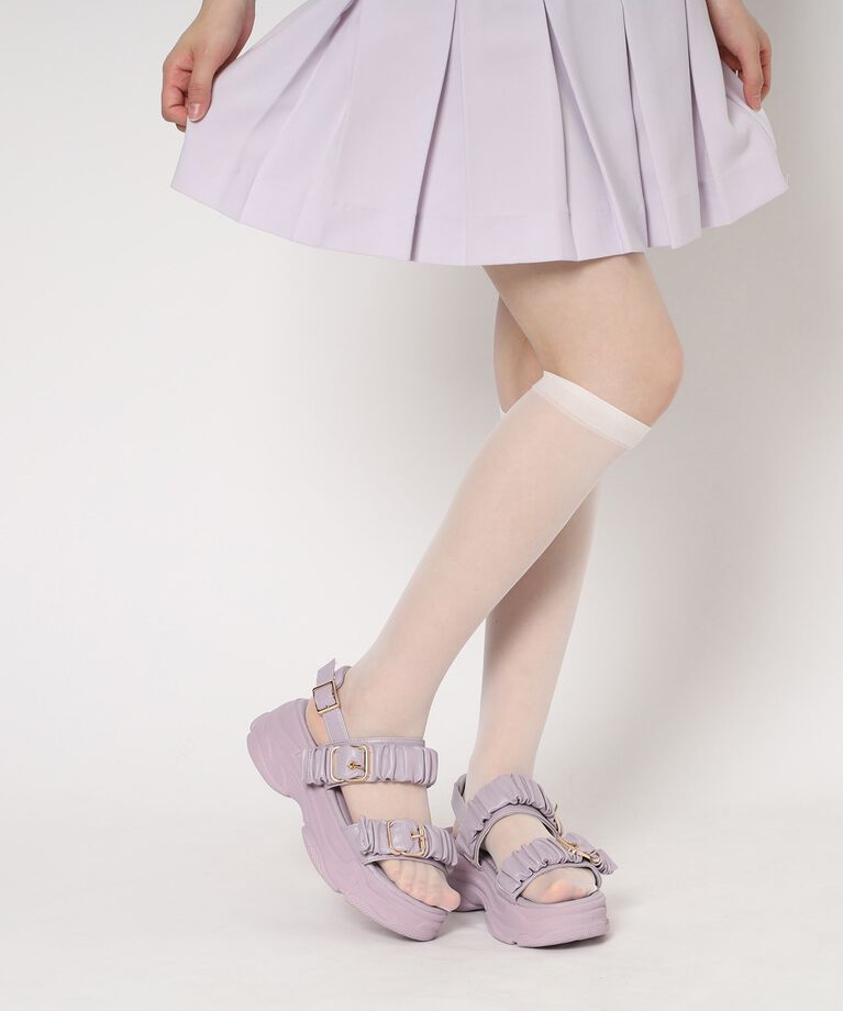 csT&P「厚底クシュクシュベルトスポサン」|サンダル|