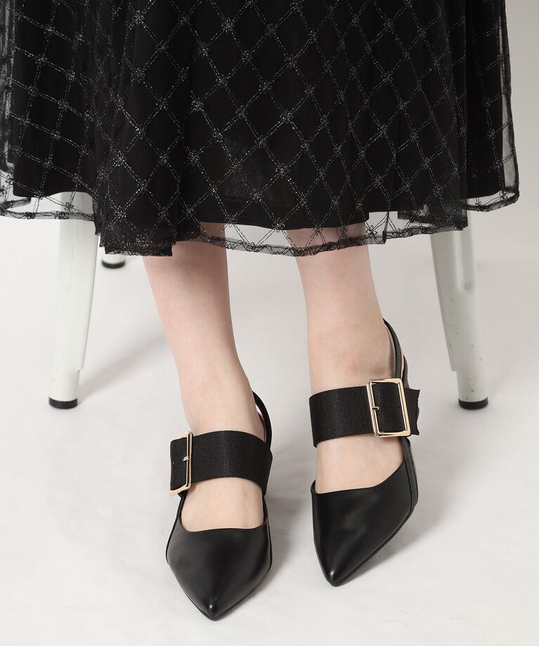 ESPERANZA「バックルベルトバックストラップパンプス」|パンプス|