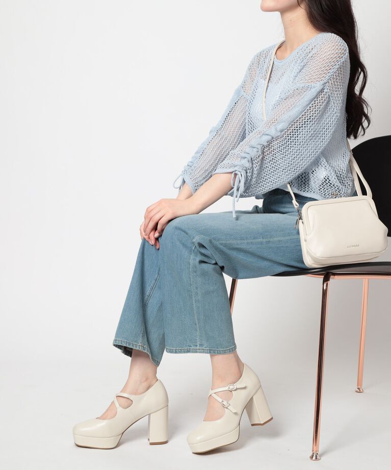 ESPERANZA「クロスダブルバックル厚底パンプス 結婚式二次会 パーティー 25SS」|パンプス|