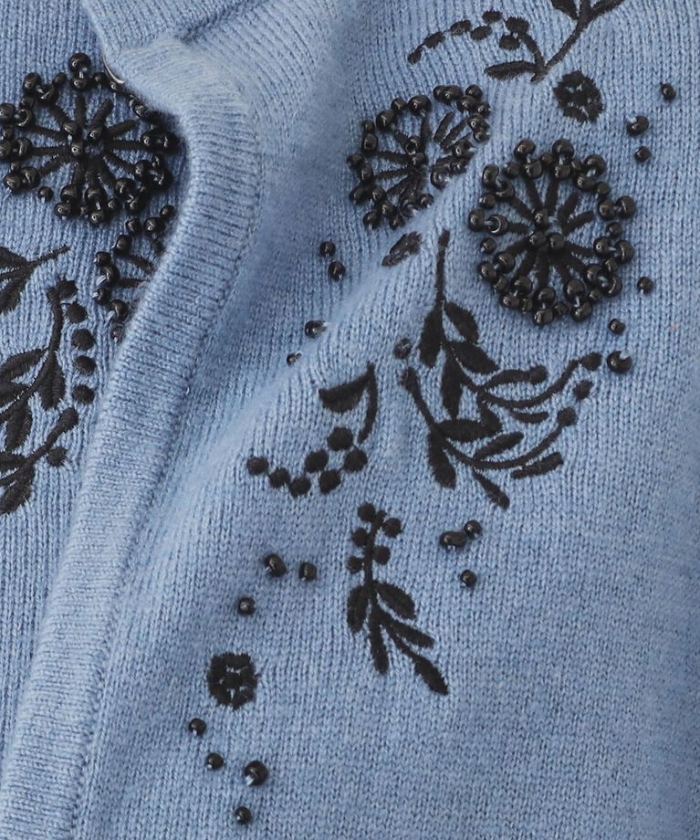 SunaUna「【SS～Lサイズ展開／ビーズ手刺繍】クラフトニットカーディガン」|カーディガン|