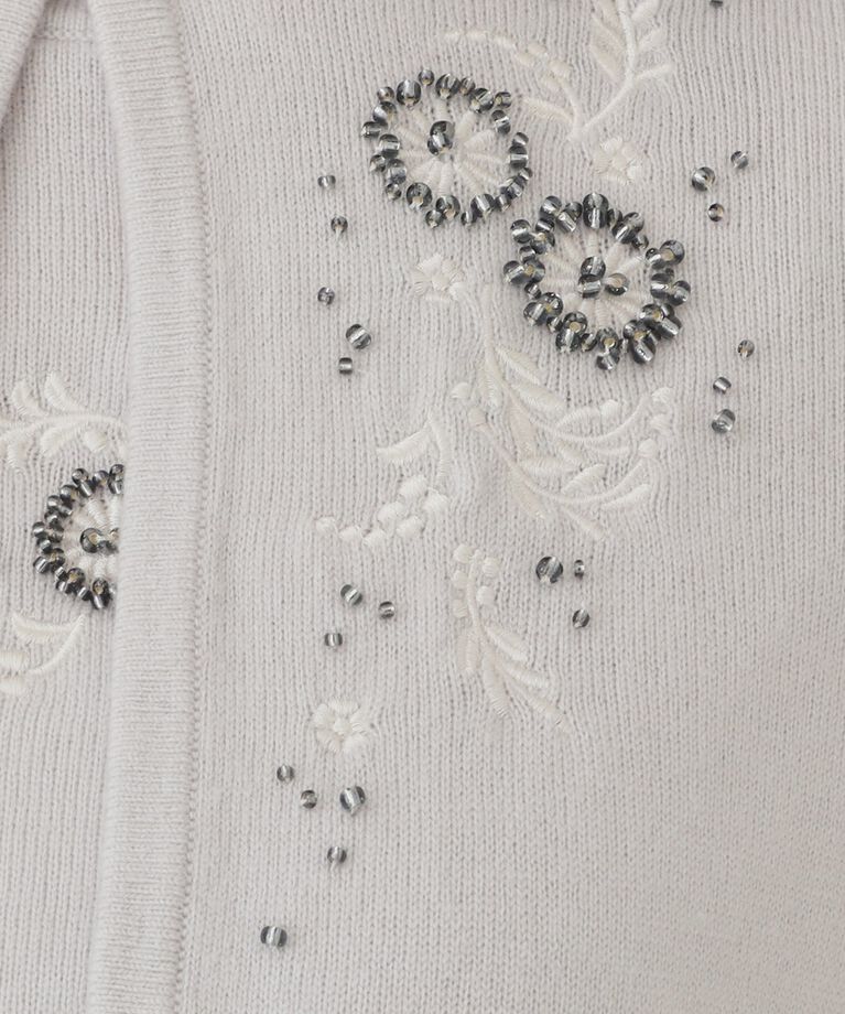 SunaUna「【SS～Lサイズ展開／ビーズ手刺繍】クラフトニットカーディガン」|カーディガン|