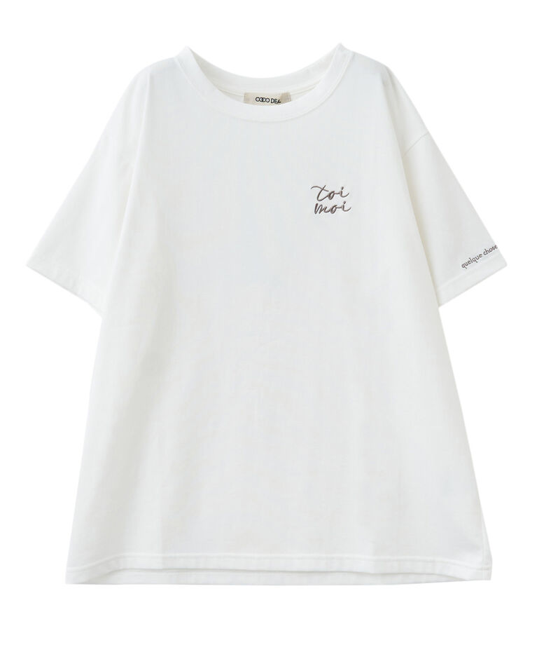 COCO DEAL「ワンポイント刺繍Tシャツ」|Tシャツ・カットソー|