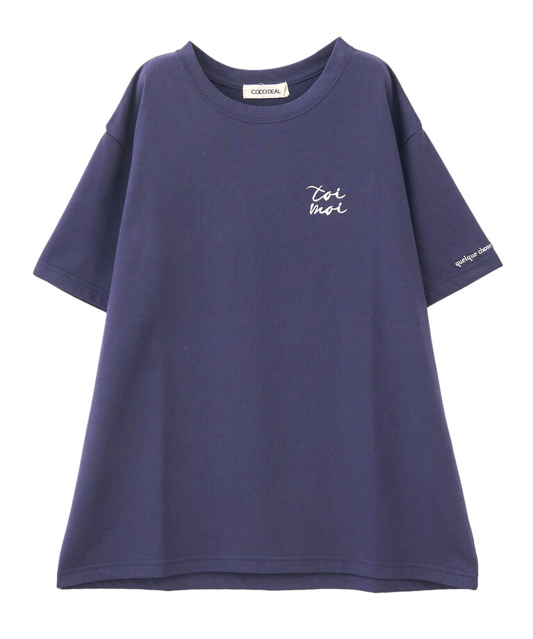 COCO DEAL「ワンポイント刺繍Tシャツ」|Tシャツ・カットソー|