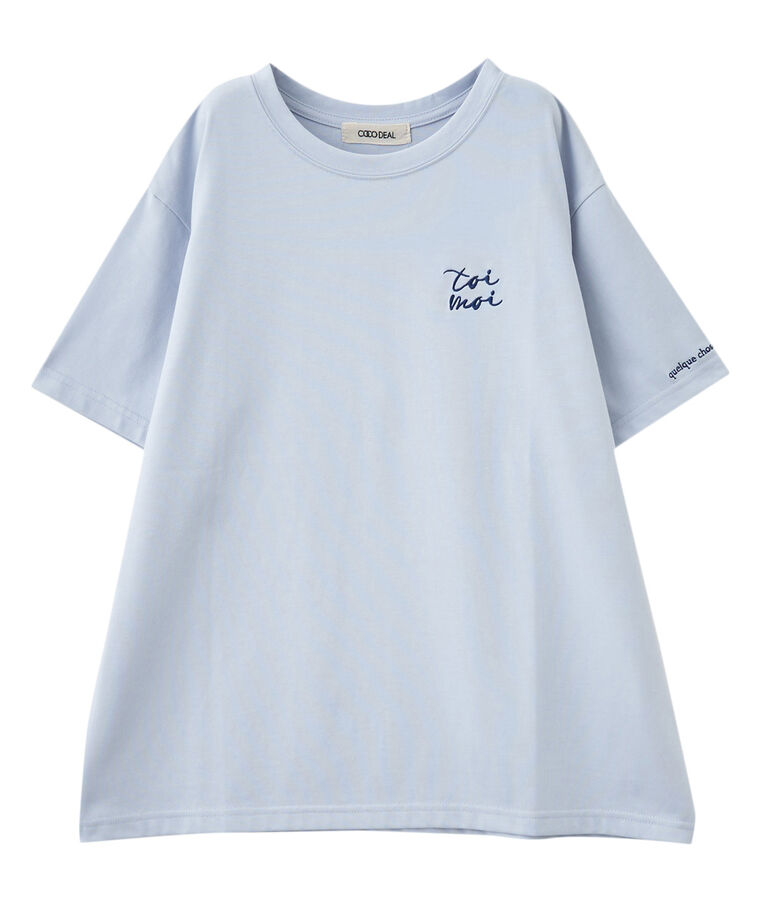 COCO DEAL「ワンポイント刺繍Tシャツ」|Tシャツ・カットソー|